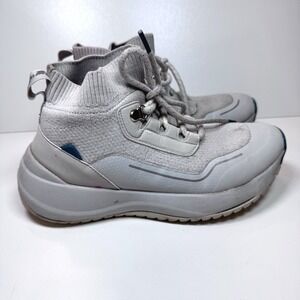 Vessi Cloudburst Waterproof Knit High Top Sneaker Light Grey Men's 6 Women's 8